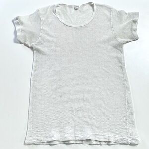 Vintage 1970s Mesh Fishnet Tee by JCPenny Towncraft